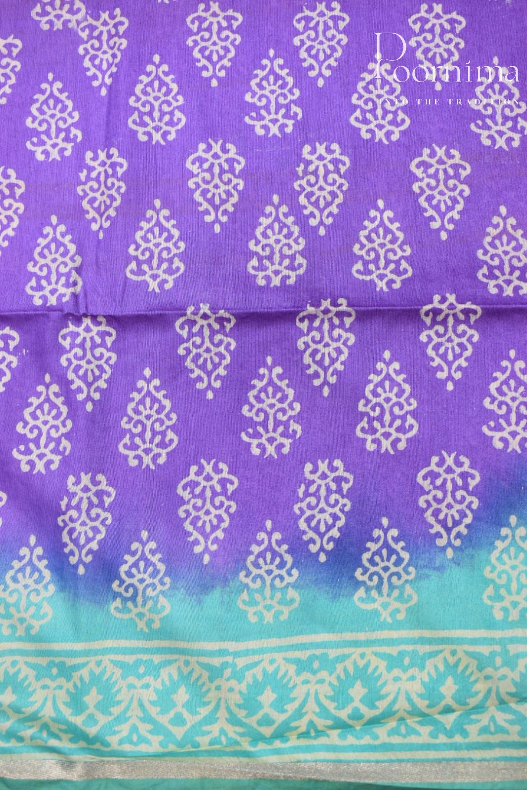 BLUE- COTTON SILK SAREE