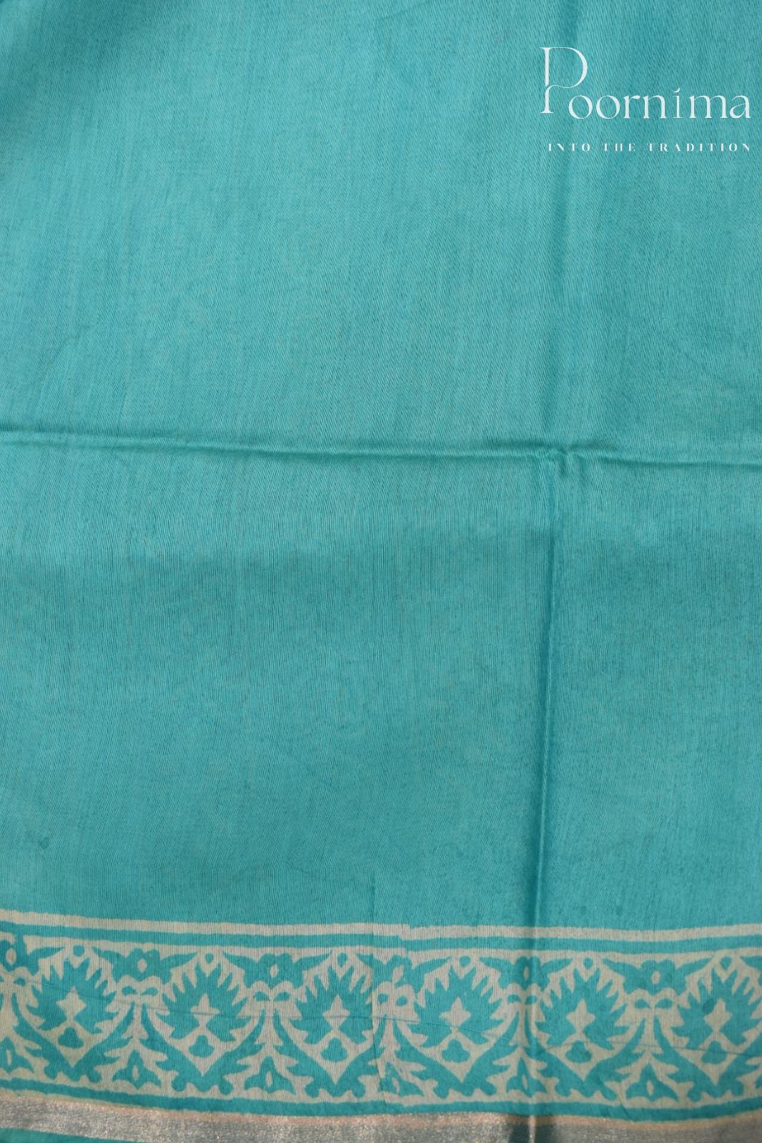 BLUE- COTTON SILK SAREE