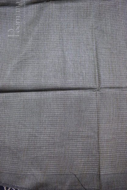 BLACK&amp;WHITE-BAGALPUR CHECKS SAREE