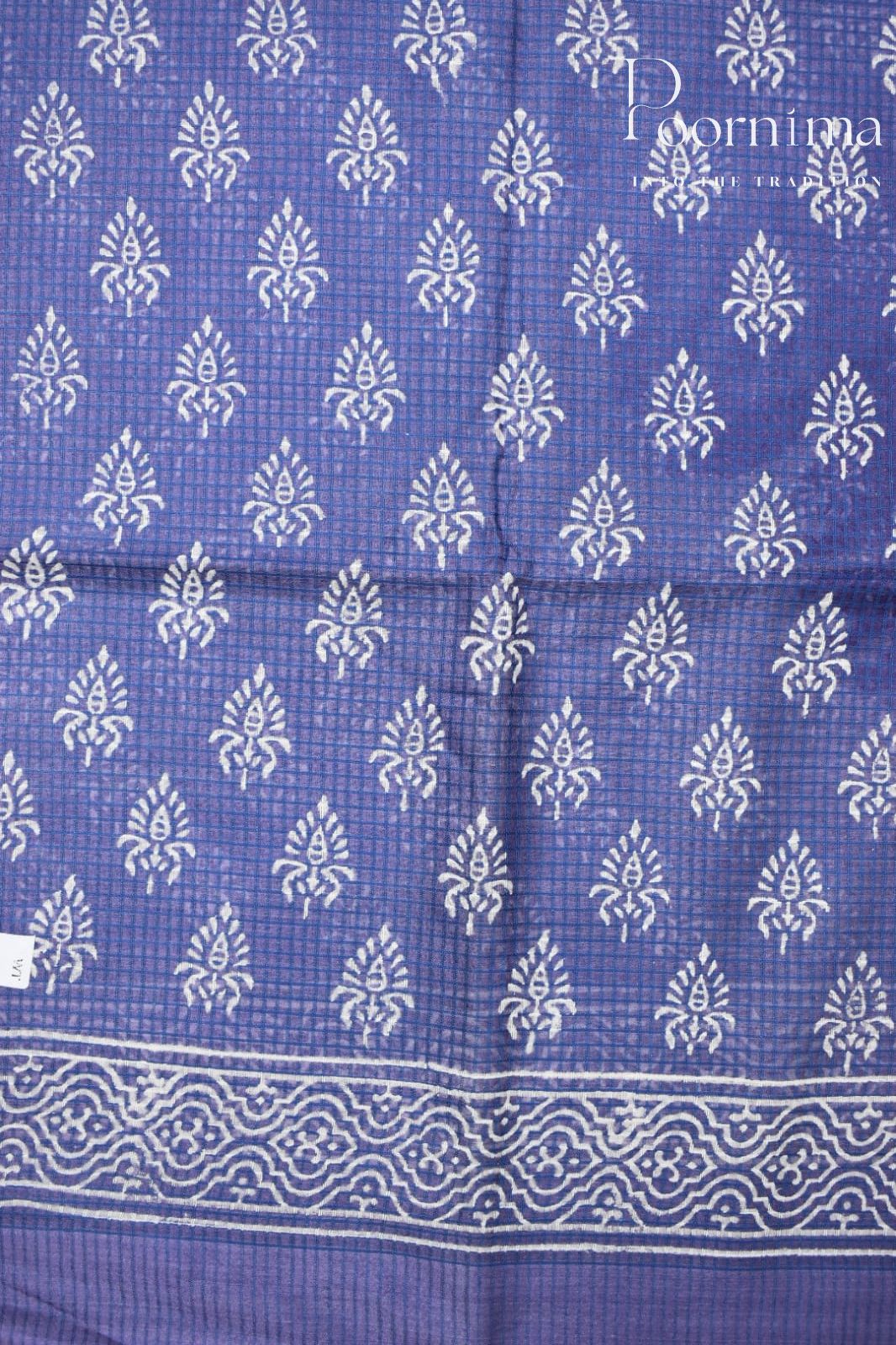 BLUE-BAGALPUR CHECKS SAREE