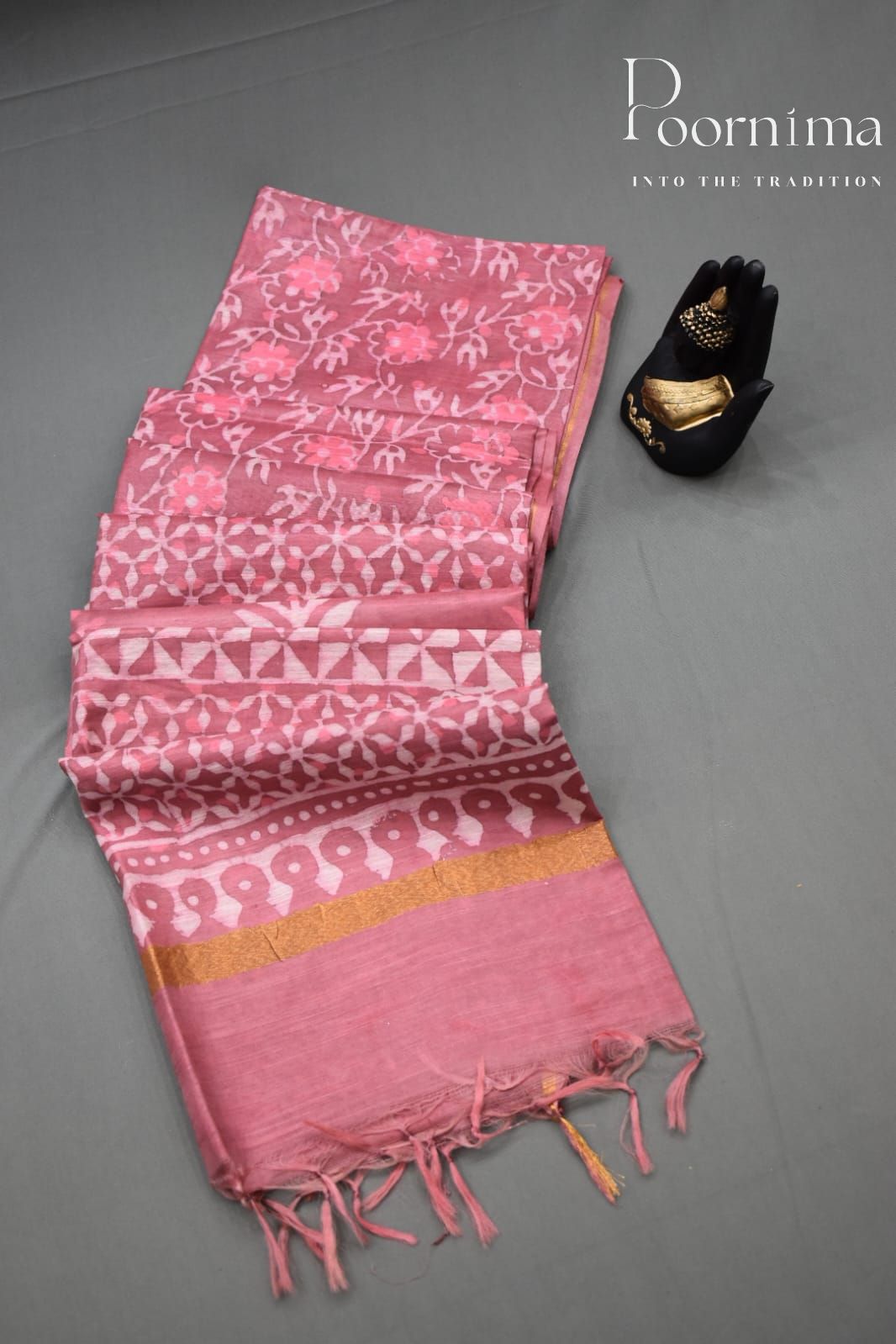 ONION PINK-COTTON SILK SAREE