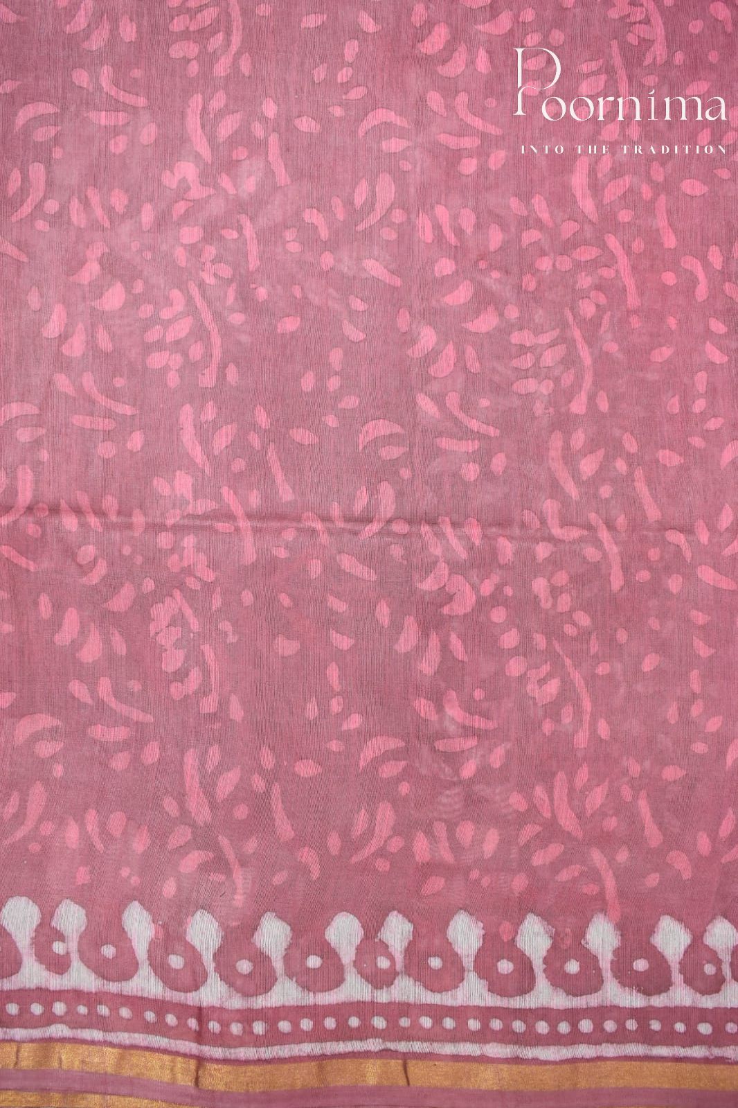 ONION PINK-COTTON SILK SAREE