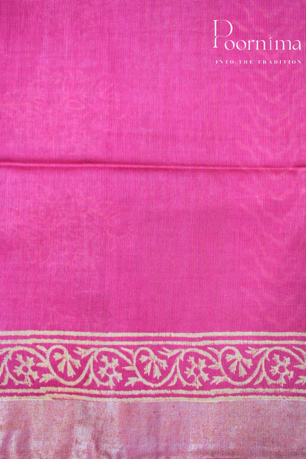 PARROT GREEN&amp;PINK- COTTON SILK SAREE