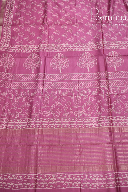 BABY PINK- COTTON SILK SAREE
