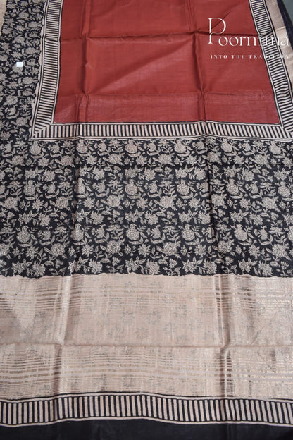 LIGHT ORANGE- COTTON SILK SAREE