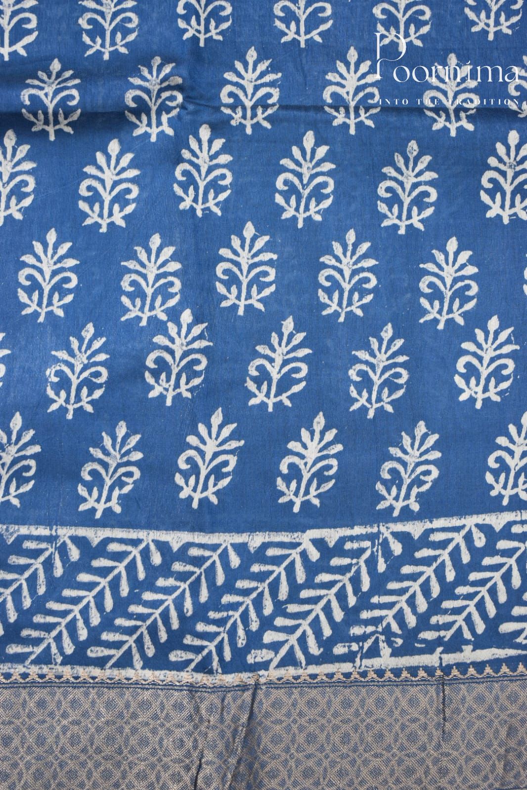 ROYAL BLUE- COTTON SILK SAREE
