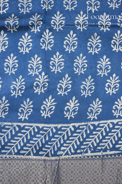 ROYAL BLUE- COTTON SILK SAREE