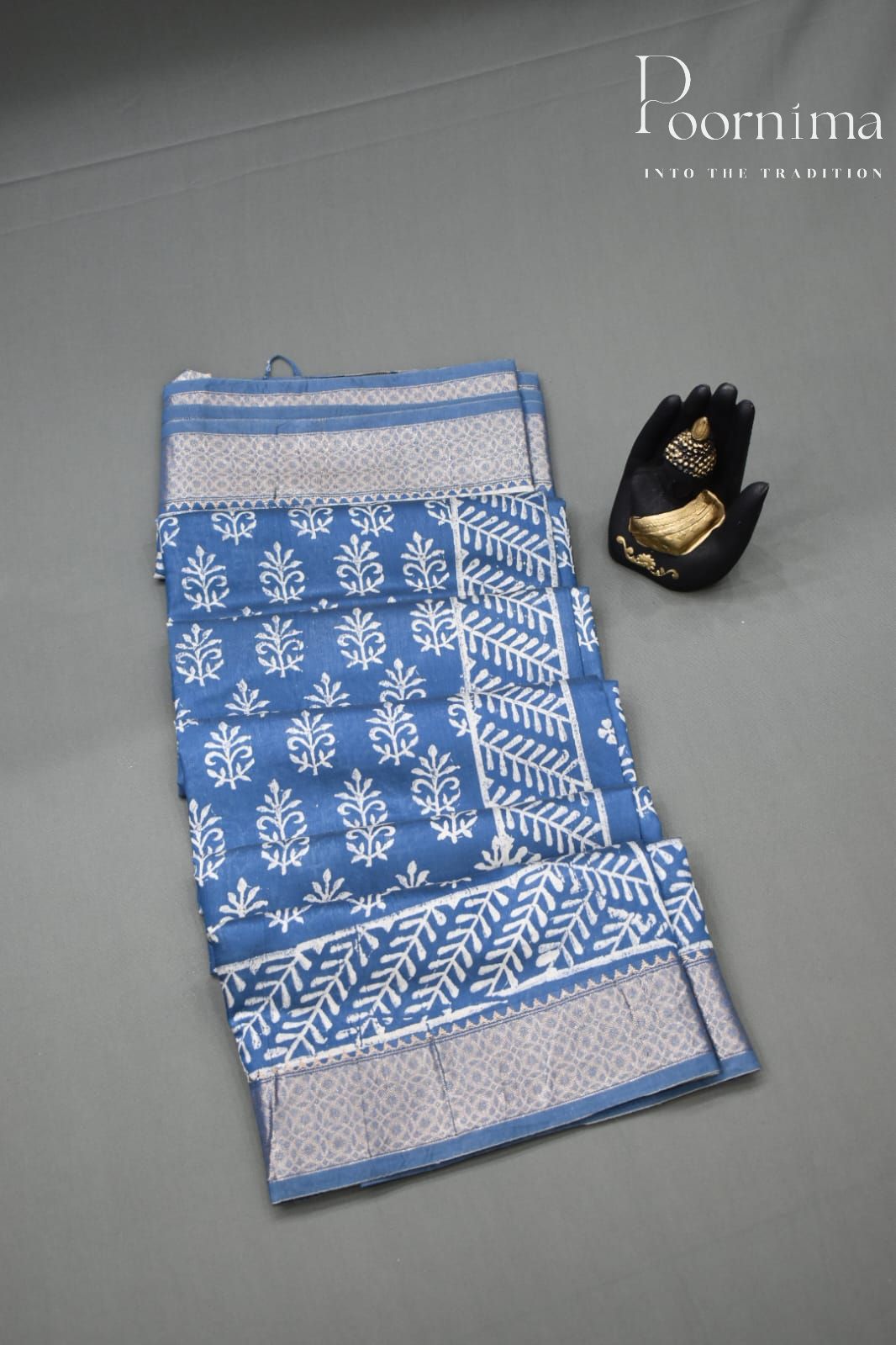 ROYAL BLUE- COTTON SILK SAREE