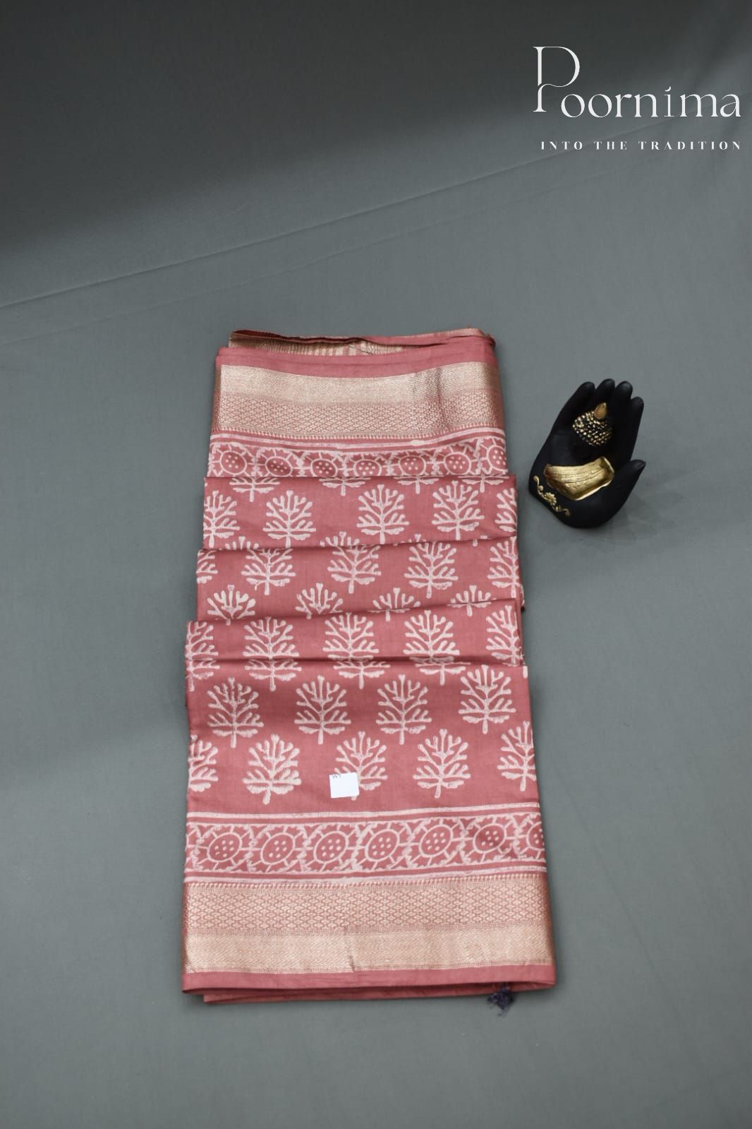 CHESTNUT- COTTON SILK SAREE