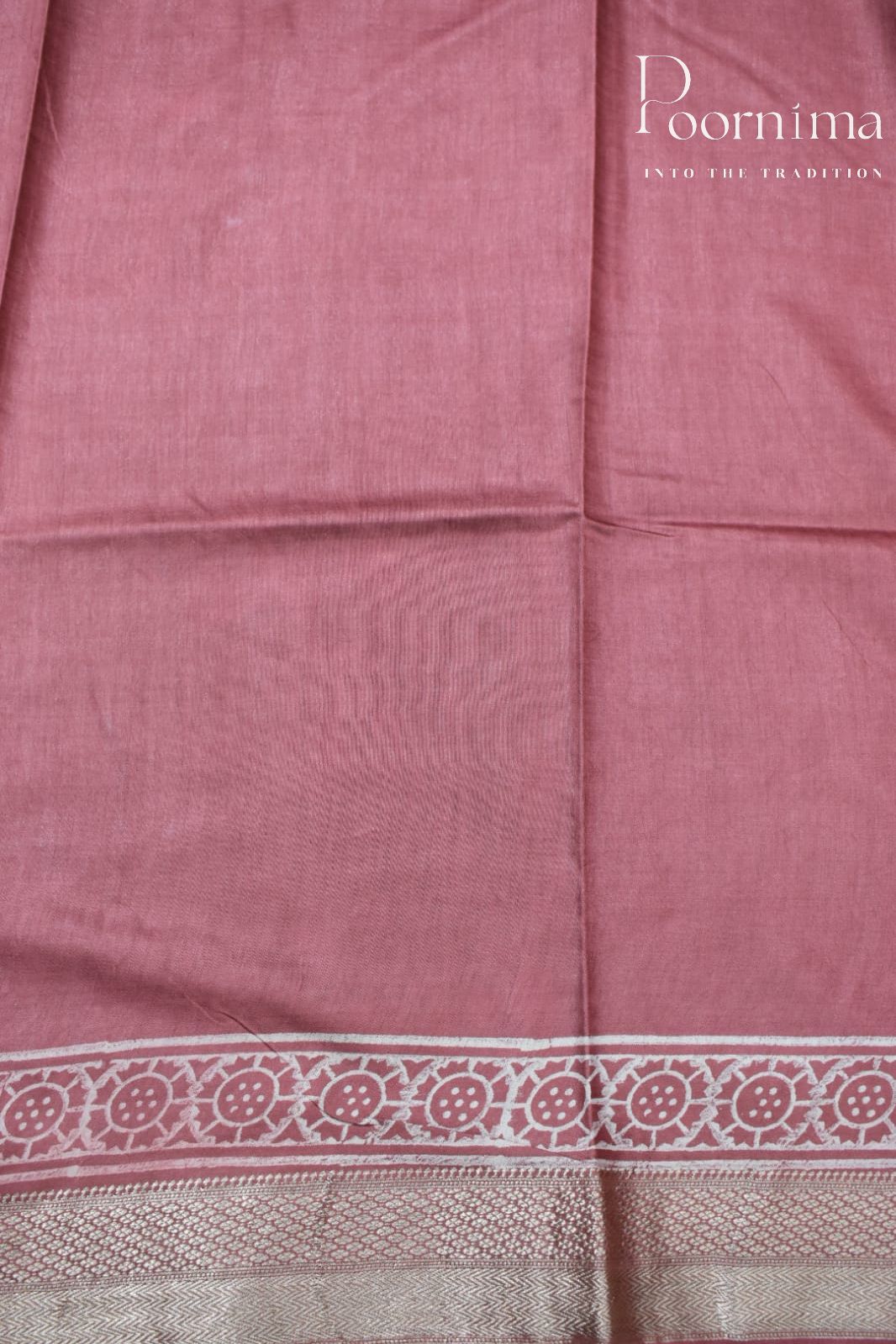 CHESTNUT- COTTON SILK SAREE