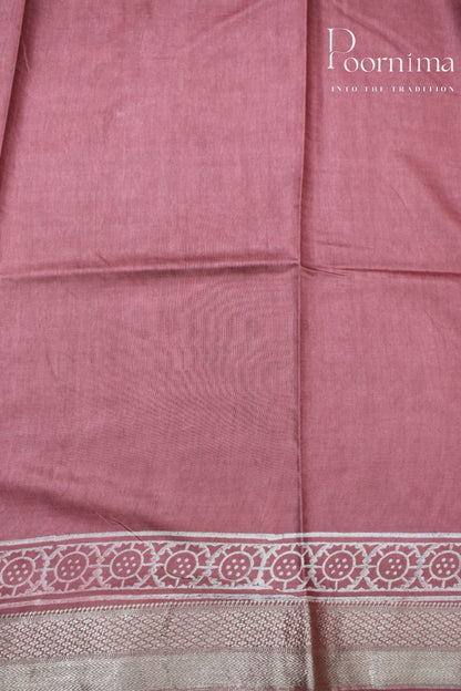 CHESTNUT- COTTON SILK SAREE