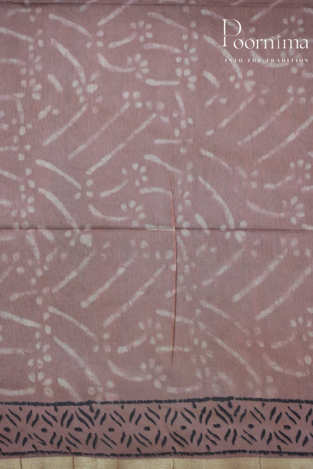 LIGHT BROWN-COTTON SILK SAREE