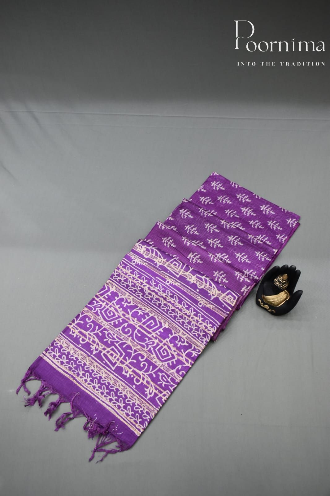 PURPLE- BAGALPUR CHECKS SAREE