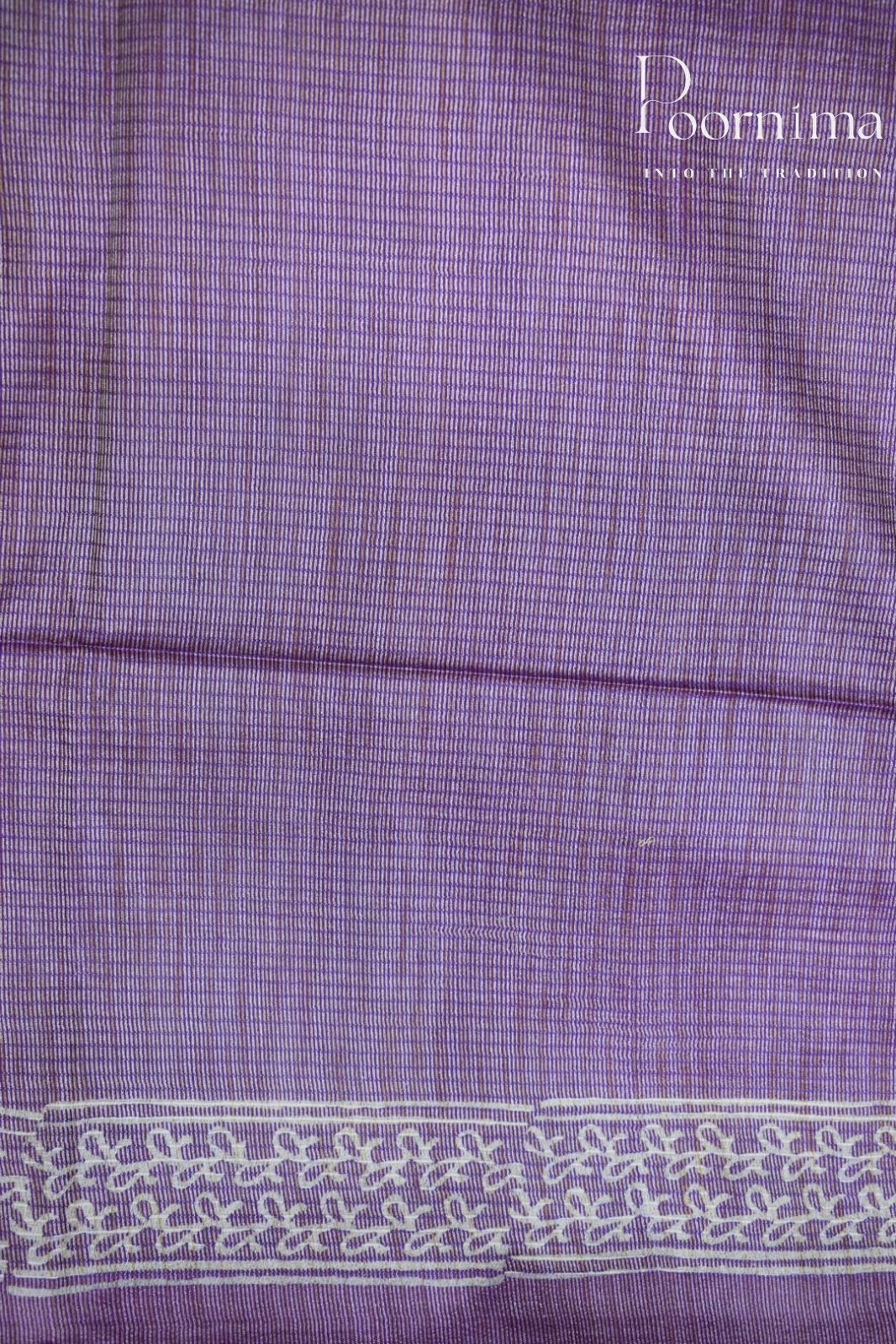 PURPLE- BAGALPUR CHECKS SAREE