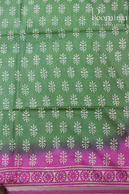 MINT GREEN- COTTON SILK SAREE