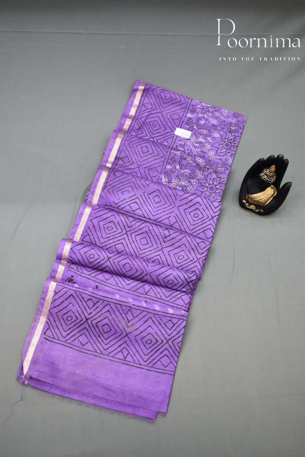 BLUE-COTTON SILK SAREE
