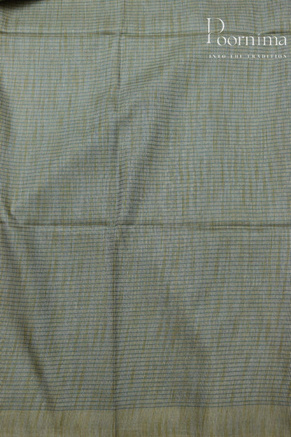 PISTA GREEN-BAGALPUR CHECKS SAREE