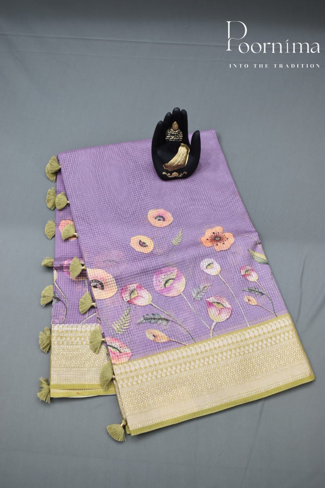 PURPLE- BANANA WEAVING  SAREE