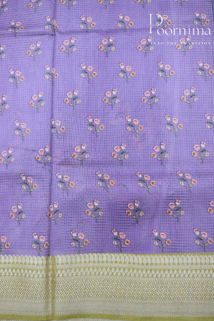 PURPLE- BANANA WEAVING  SAREE