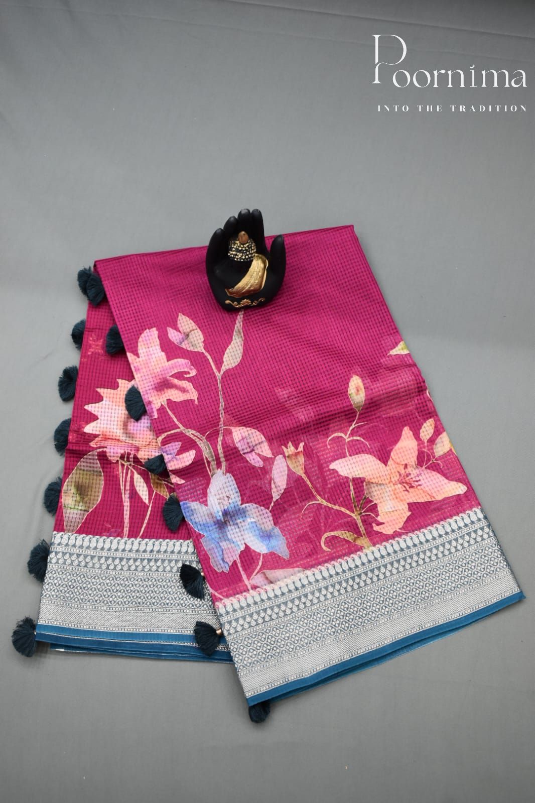 MAGENTA- BANANA WEAVING SAREE