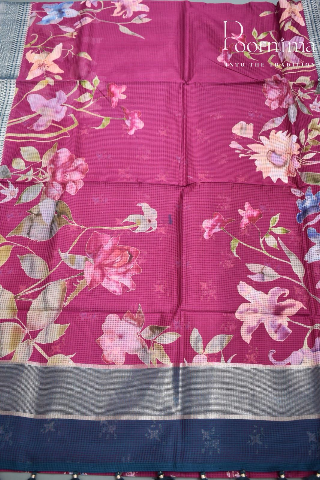 MAGENTA- BANANA WEAVING SAREE
