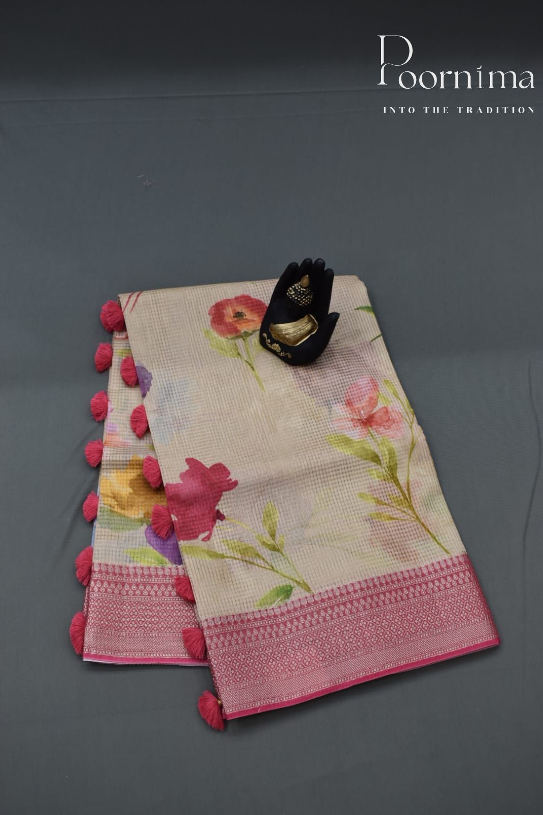 SAND BROWN- BANANA WEAVING SAREE