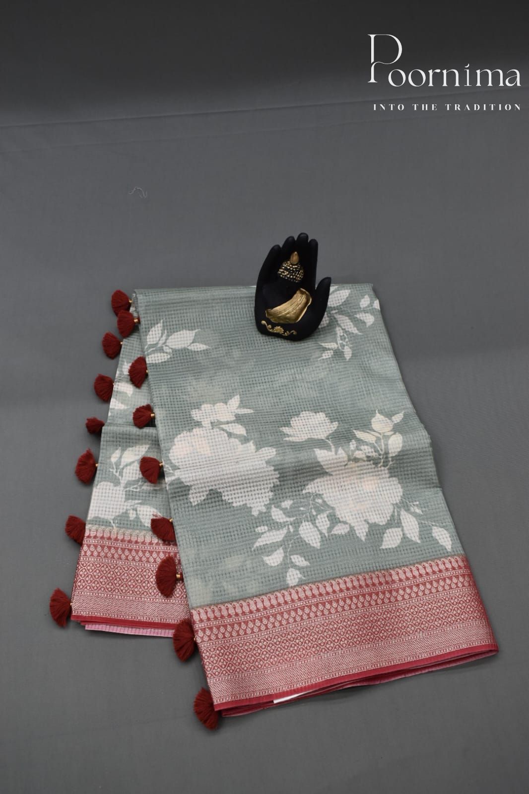 FERN GREEN- BANANA WEAVING SAREE