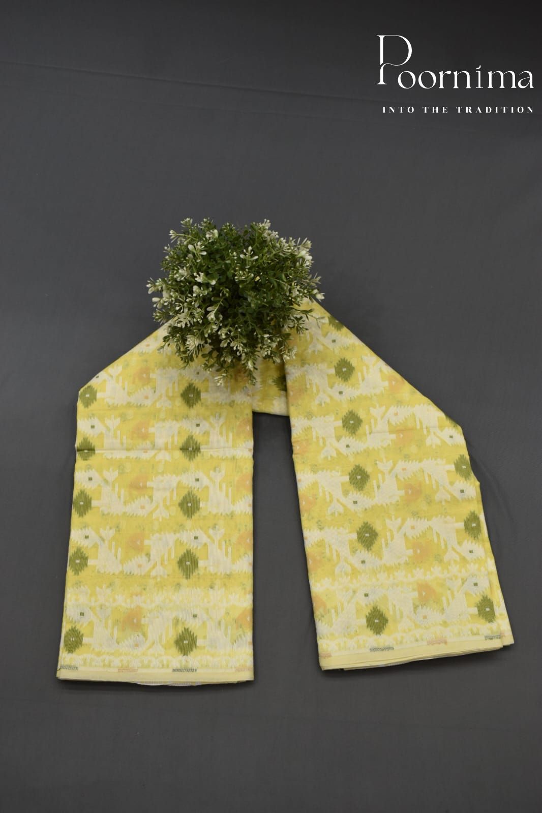 YELLOW- JAMDANI SAREE