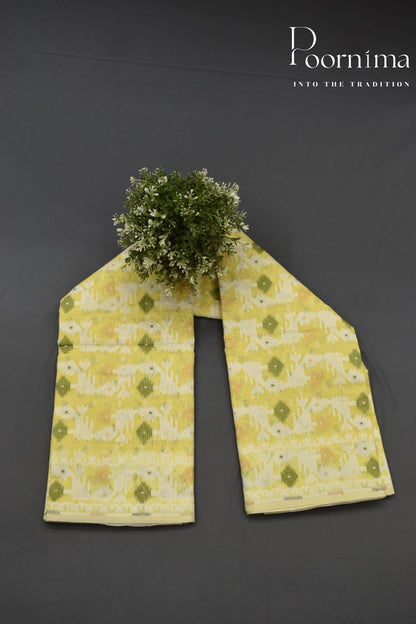YELLOW- JAMDANI SAREE
