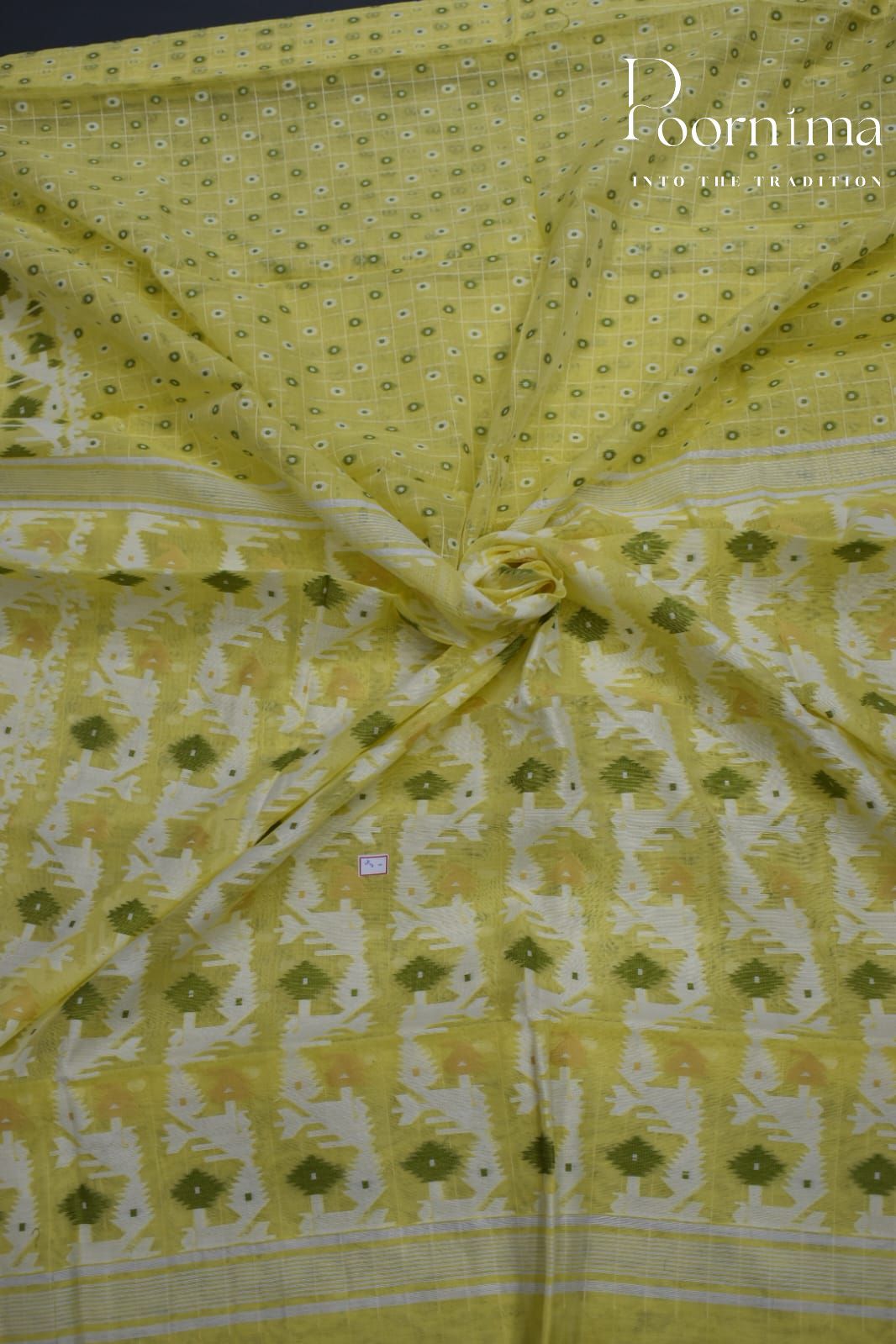 YELLOW- JAMDANI SAREE