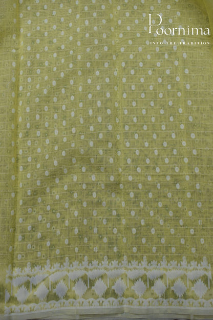 YELLOW- JAMDANI SAREE