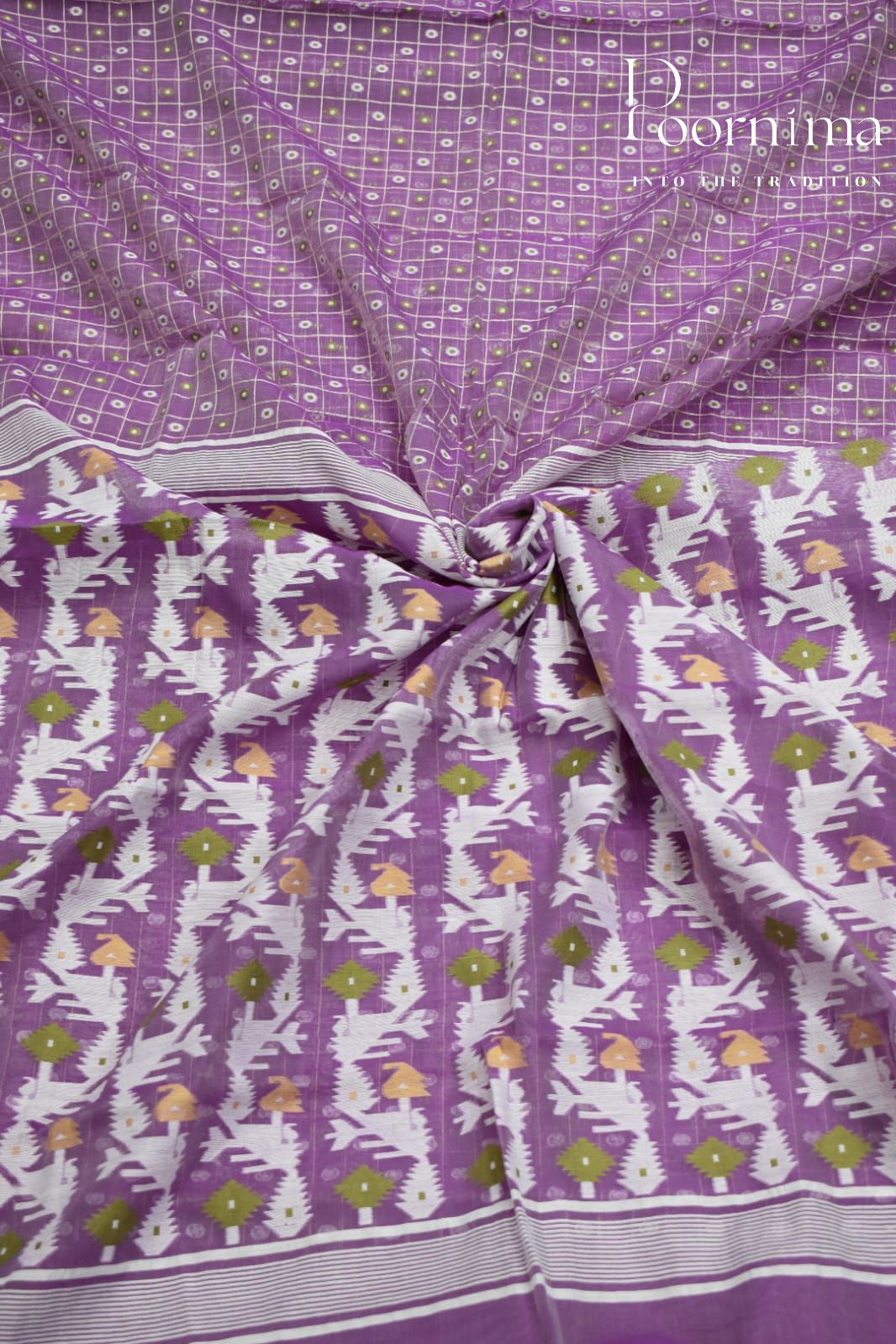 LIGHT VIOLET- JAMDANI SAREE
