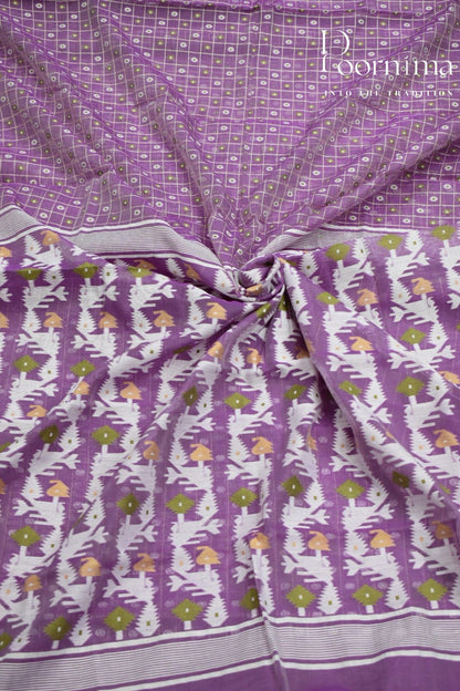LIGHT VIOLET- JAMDANI SAREE