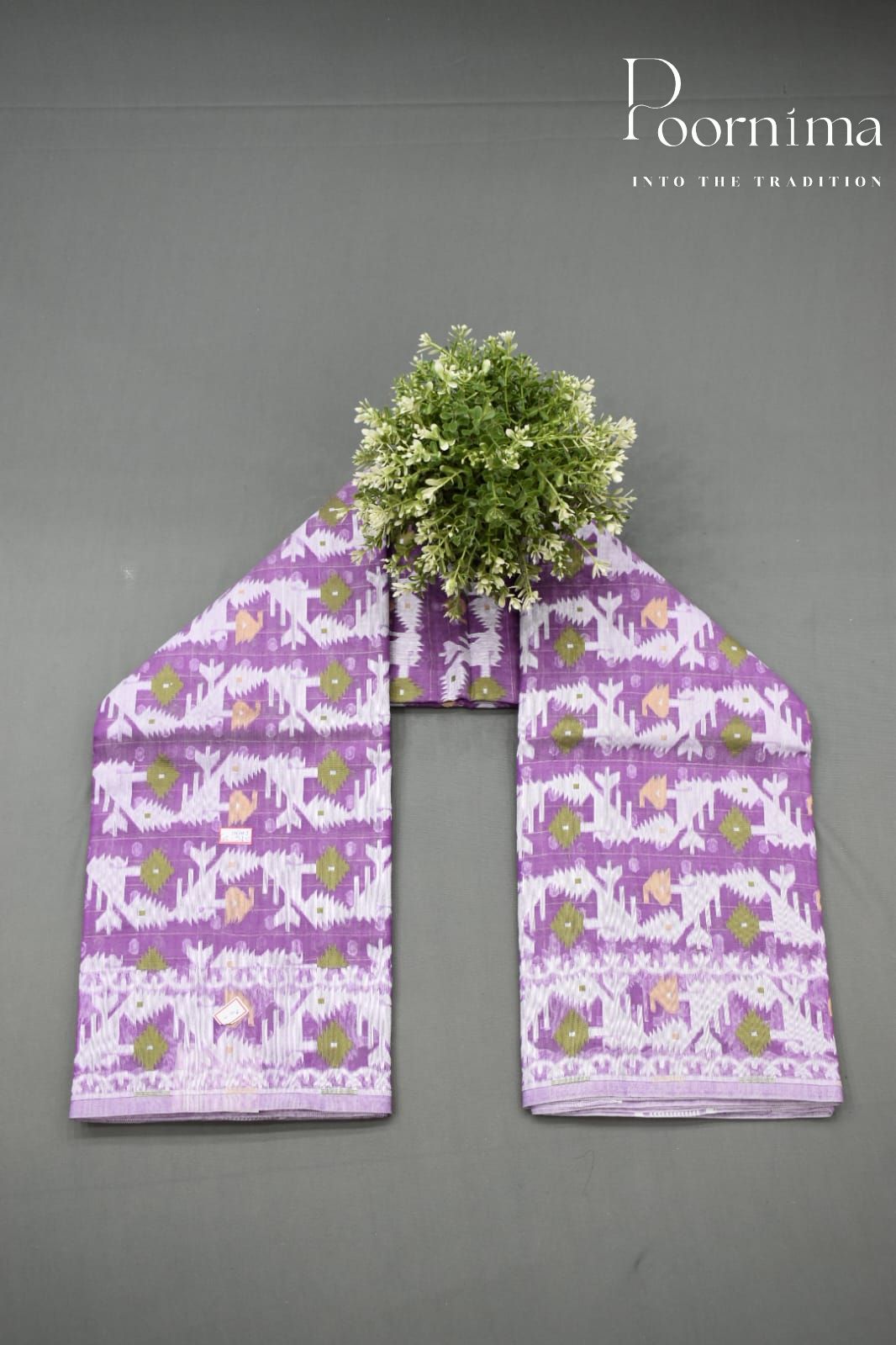 LIGHT VIOLET- JAMDANI SAREE