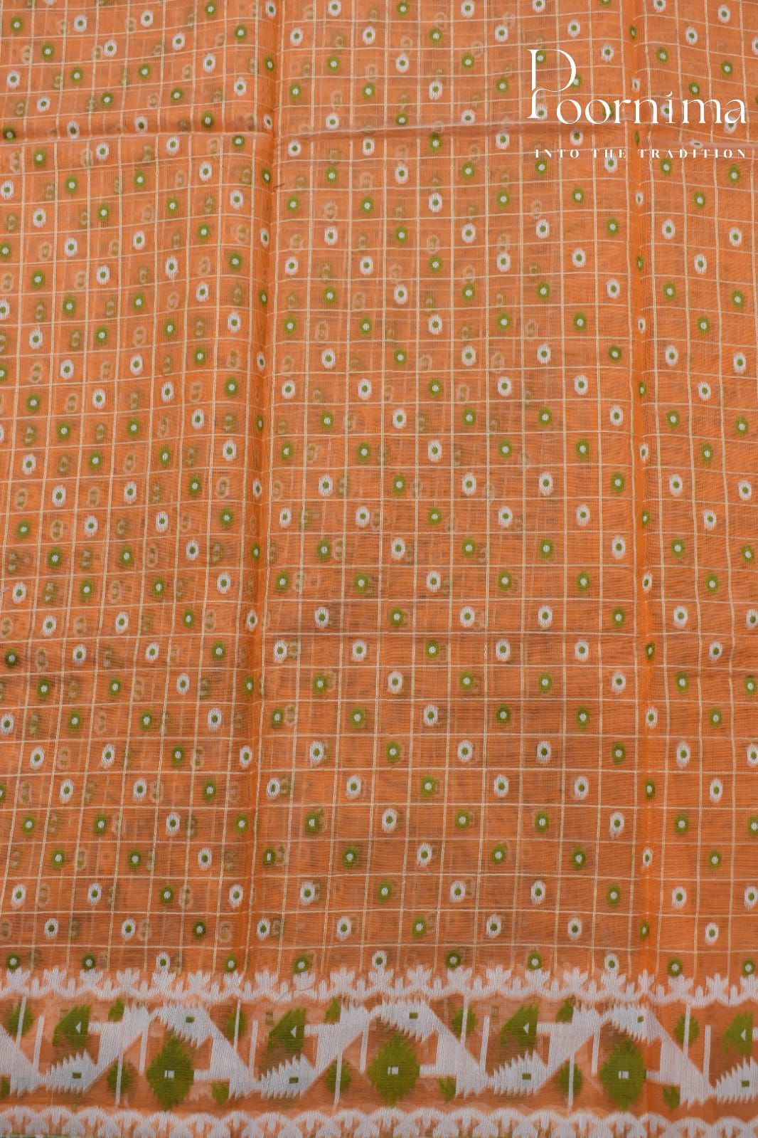 ORANGE- JAMDANI SAREE