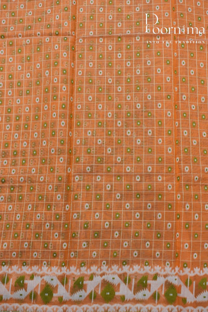 ORANGE- JAMDANI SAREE