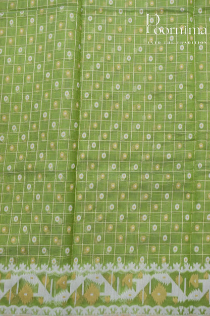 MEHANDI GREEN- JAMDANI SAREE