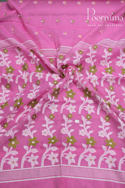 PINK- JAMDANI SAREE