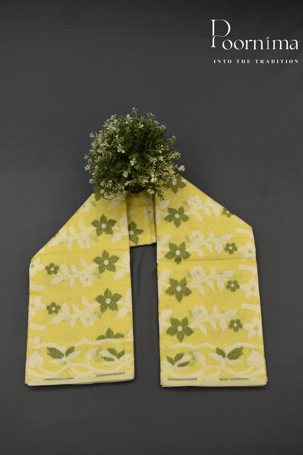 YELLOW- JAMDANI SAREE SAREE