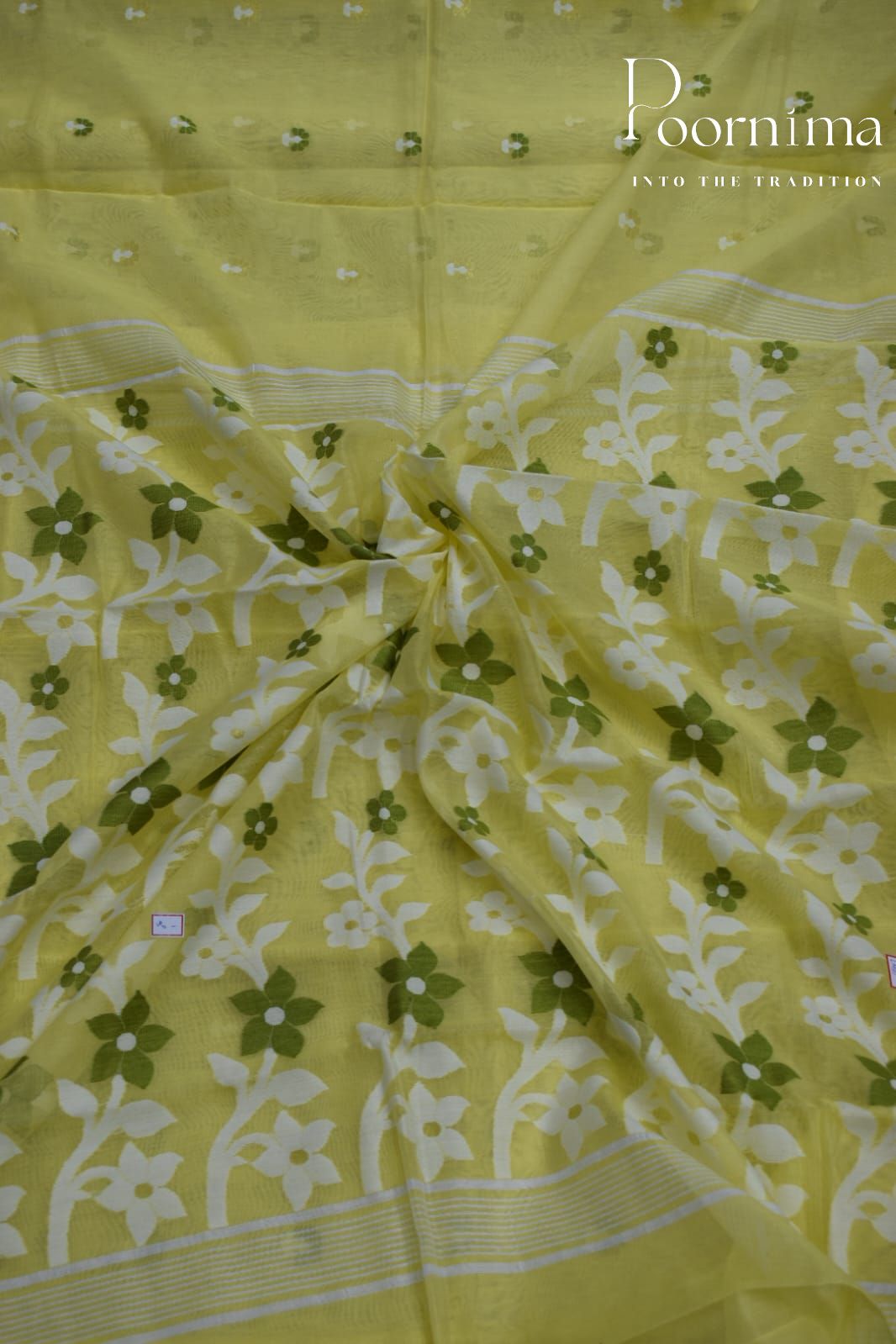 YELLOW- JAMDANI SAREE SAREE
