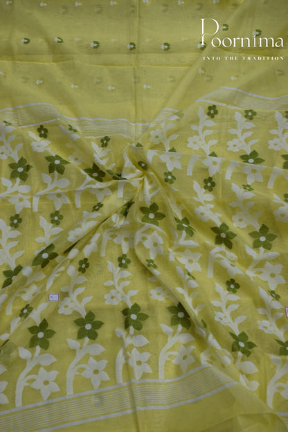 YELLOW- JAMDANI SAREE SAREE