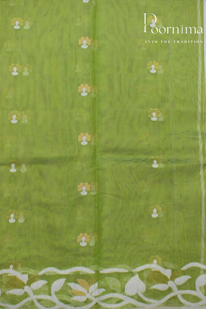 GREEN- JAMDANI SAREE