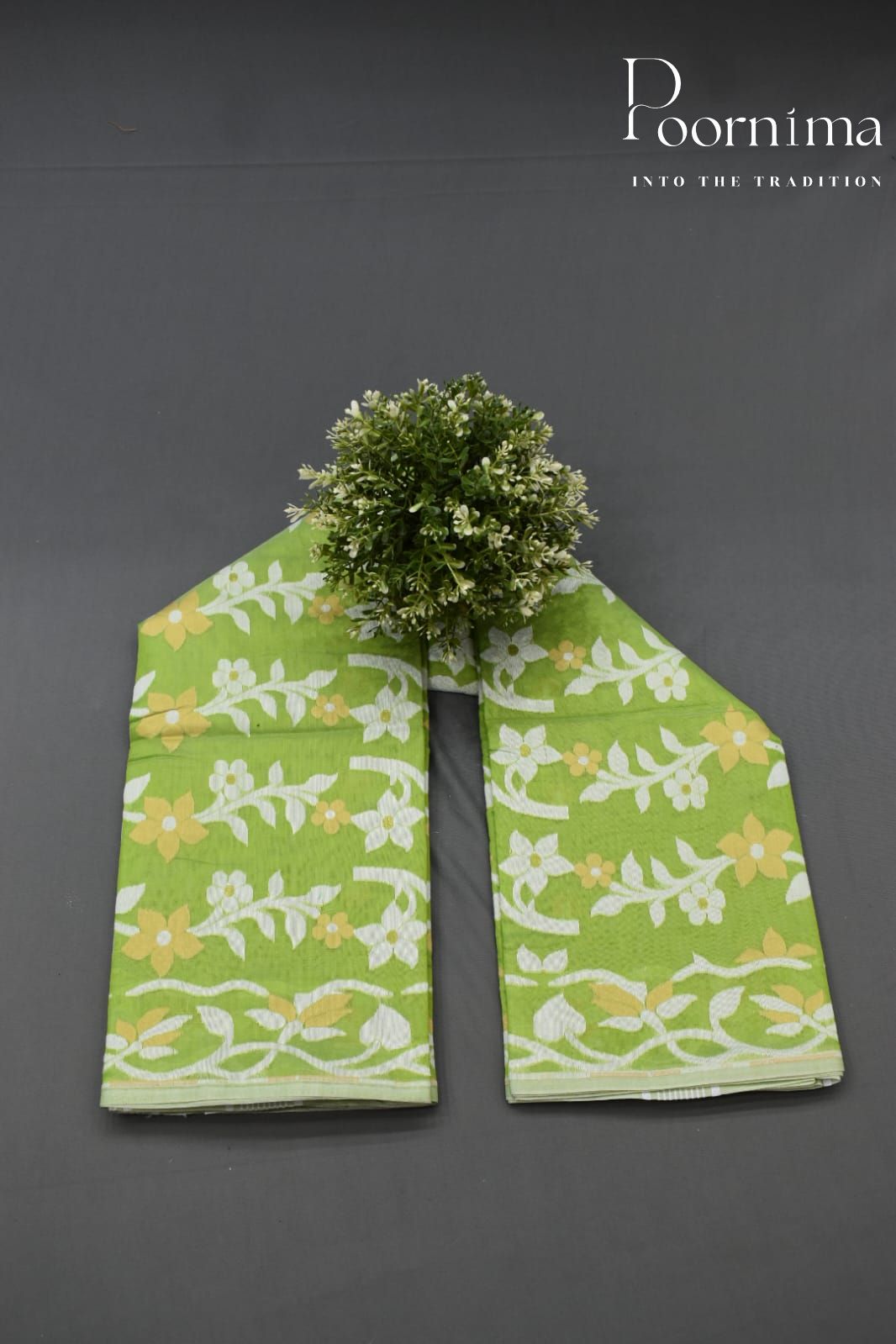 GREEN- JAMDANI SAREE