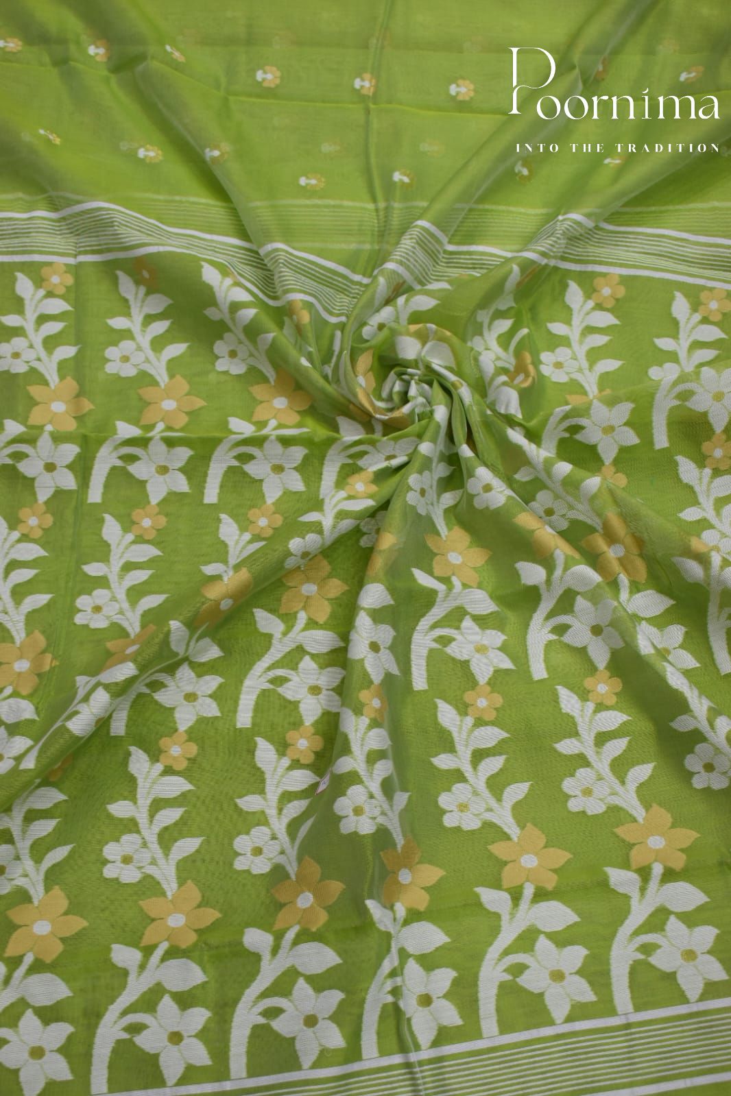 GREEN- JAMDANI SAREE