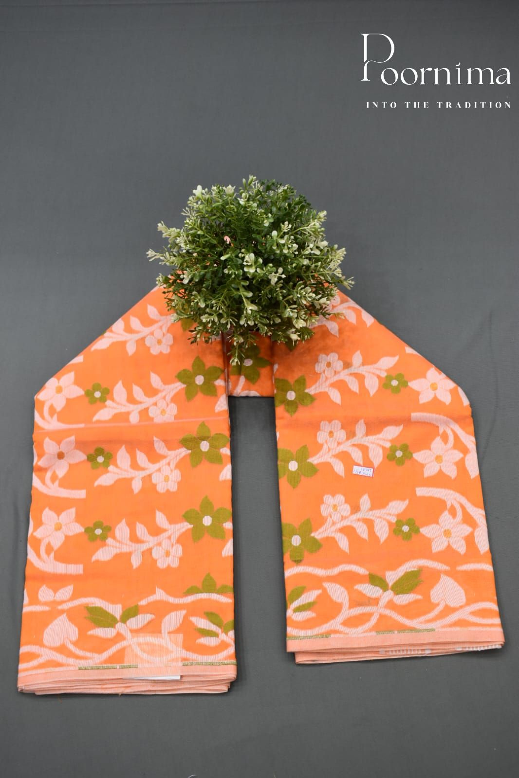 ORANGE- JAMDANI SAREE