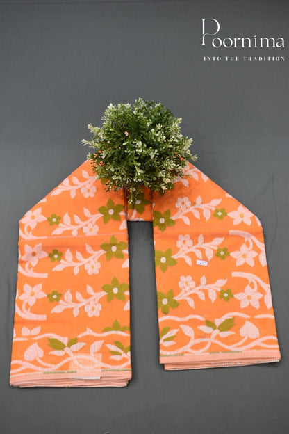 ORANGE- JAMDANI SAREE
