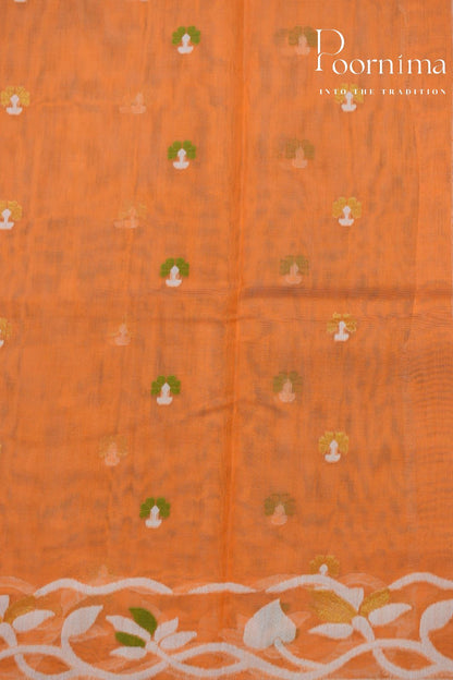 ORANGE- JAMDANI SAREE
