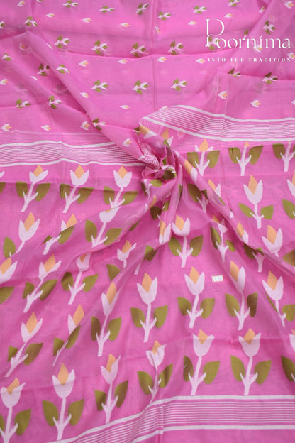 PINK- JAMDANI SAREE