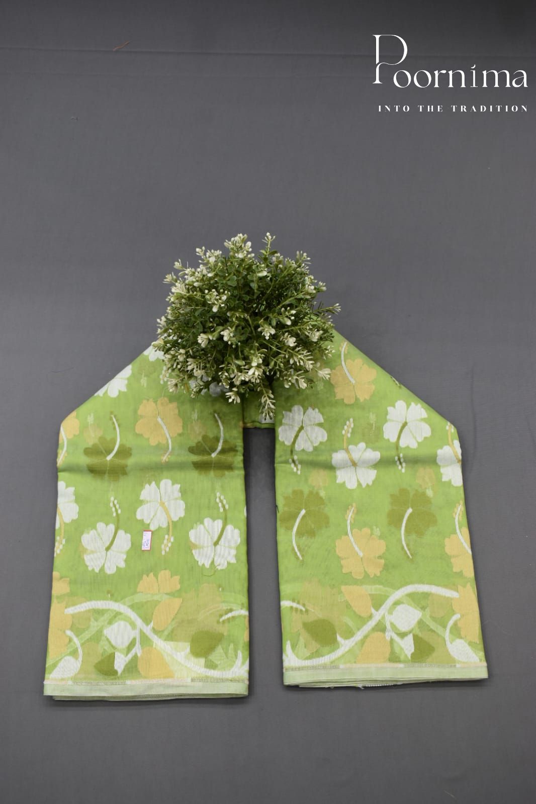 GREEN- JAMDANI SAREE