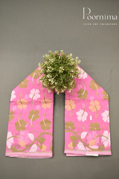 PINK- JAMDANI SAREE